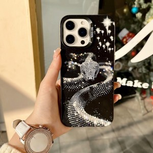 Custodia Protettiva <span class=keywords><strong>per</strong></span> iPhone 17 Pro Max 16 15 14 13 12 11 X con Stampa Serpente, Gatto Nero, <span class=keywords><strong>Panda</strong></span> Cartone Animato e Design Retrò Gotico <span class=keywords><strong>per</strong></span> Ragazze - Product Image 5