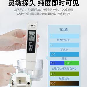 Lápiz medidor de calidad del agua TDS EC, pantalla digital multifuncional para pruebas de agua pura - Product Image 2