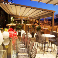 Auvent de toit rétractable motorisé anti-UV, pliable, imperméable, en PVC, pour balcon