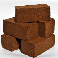 Vente en gros d'usine Bloc de tourbe de coco biologique de haute qualité 650g 1kg 5kg Brique anti-poussière 100% noix de coco biologique pour jardin à bas prix