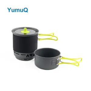 YumuQ Cooking Camping Tableware Cookware Non Stick Pans Pots Sets Aluminum Kitchenware Manufacturers