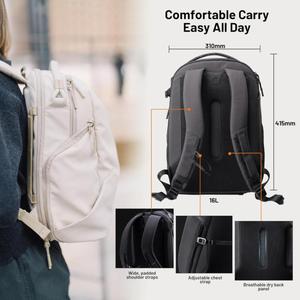 حقيبة ظهر جديدة للكاميرا سعة 16 لتر للابتوب/كاميرات DSLR، حقيبة للتنقل اليومي - Product Image 5