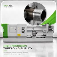 Torno Roscador de Tubos CNC de Doble Mandril de Alta Precisión QK1319, Máquina Roscadora de Tubos para Corte de Roscas en Tuberías de Campos Petroleros