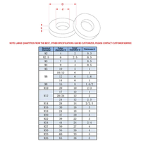 Zinc Galvanized National Standard M14/M16/M20/M22 Flat Metal Washers for Automotive Mining General & Heavy Industries