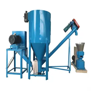 European and American hot selling flat die feed pellet production line animal cattle sheep chicken feed pellet machine