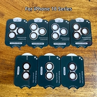 Protection d'objectif d'appareil photo en verre trempé ultra HD anti-reflet AR à structure double couleur pour iPhone 18 Pro Max / 18 Fold