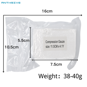 Pansement en gaze compressée pliée en Z, stérile, respirant, en coton 100 % blanc, jetable, médical, Anthrive OEM - Product Image 3