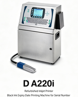 Imprimante jet d'encre reconditionnée D A220i pour l'impression industrielle, machine d'impression de date d'expiration à l'encre noire pour les numéros de série