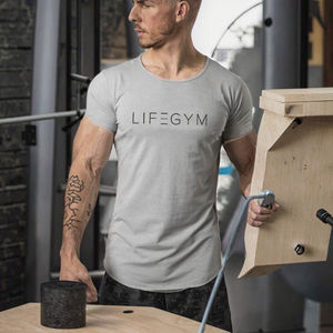 T-shirt à manches courtes coupe classique en maille 220 grammes, personnalisé avec logo, pour le sport et l'entraînement, collection populaire 2026 - Product Image 3