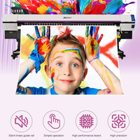 Impresora de Inyección de Tinta I3200 de Doble Cabezal y 3.2m, 600 DPI, Tinta Multicolor a Base de Agua, Eco Solvente, para Impresión de Pancartas Flexibles