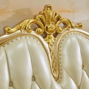 Canapé en cuir véritable en forme <span class=keywords><strong>de</strong></span> U <span class=keywords><strong>de</strong></span> style européen, trois places, démontage et montage, cuir <span class=keywords><strong>de</strong></span> vachette doré champagne haut <span class=keywords><strong>de</strong></span> gamme pour la chambre/la villa - Product Image 4