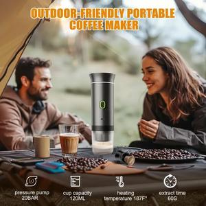Machine à expresso portable pour voiture, cuisine, camping, voyage, machine à café automatique, cadeau du Black Friday - Product Image 2