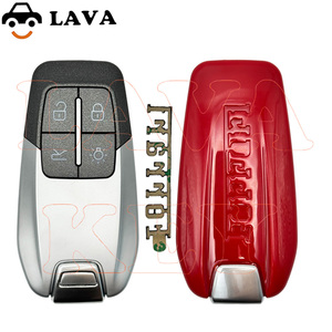 Coque de clé de remplacement pour Ferrari 458 588 488GTB LaFerrari 2014-2020, étui de clé intelligente de haute qualité avec logo et lame - Product Image 4