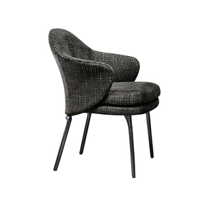 Silla de Comedor Moderna de Lujo con Brazos, Personalizable, de Tela, para Comedor, en Nuevo Diseño - Product Image 3
