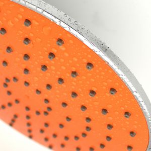 Pommeau de douche orange 200 mm à économie d'eau, accessoire de robinetterie de salle de bain - Product Image 2