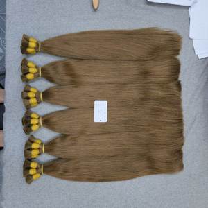 Venta completa de fábrica, cutícula alineada, cabello crudo vietnamita, onda Natural, Color recto, extensión de cabello virgen humano a granel - Product Image 1