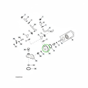 Enfriador de aceite de tractor de alta calidad RE516803 Transmisión duradera y pieza de repuesto de refrigeración del motor para trabajo pesado - Product Image 1