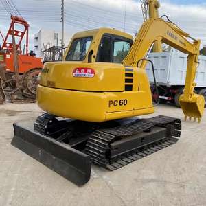 Excavadora de orugas Komatsu PC60 usada de alta calidad, buenas condiciones para trabajos de construcción, bomba de motor de Motor esencial a la venta - Product Image 6