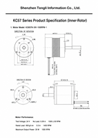 Moteur BLDC de précision 57 mm 20 W pour système de caméra de sécurité, contrôle PWM 24 V