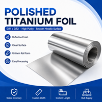 Rouleau de feuille de titane GR1 GR2 ASTM B265 0,01-2 mm Haute pureté Largeur personnalisée pour batterie, usage médical, industriel, OEM