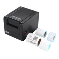 Étiquettes thermiques de haute qualité de 80 mm (3 pouces) avec code-barres 1D+2D, imprimante adhésive HOP-HQ80, interface USB, 203 DPI, stock disponible pendant 1 an