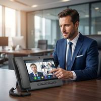 Teléfono IP Inteligente A320 con Pantalla Táctil HD de 10.1 Pulgadas, Teléfono con Video SIP Android, Intercomunicador H.264, Apertura Remota de Puerta, Teléfono VoIP