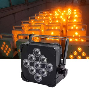 Lumière de scène LED RGBWAUV 6 en 1, contrôle sonore DMX, alimentation par batterie, lumière sans fil pour DJ, discothèque, bar, spectacle, soirée, boîte de nuit - Product Image 1