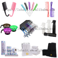 Mezcla de Fábrica 5 Piezas Peine de Toalla Suave Capa de Salón de Peluquería Personalizada para Estilista Resistente al Agua CAPA DE BARBERO con Diferentes Escotes