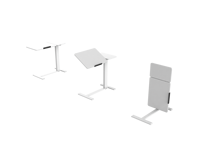 Bureau surélevé pneumatique portable OMNI avec réglage à 90 degrés °   Bureau à hauteur réglable pneumatique à commande tactile