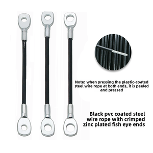 Câble de sécurité en acier inoxydable avec terminaux zingués personnalisés, avec <span class=keywords><strong>suspension</strong></span> et fixation - Product Image 3