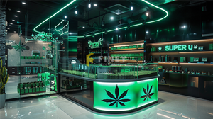 Conception Personnalisée de Décoration Intérieure de Boutique de Fumée Moderne, Vitrine d'Exposition pour Magasin de Cannabis, Accessoires et Mobilier de Salle d'Exposition pour Boutique de Fumée - Product Image 4