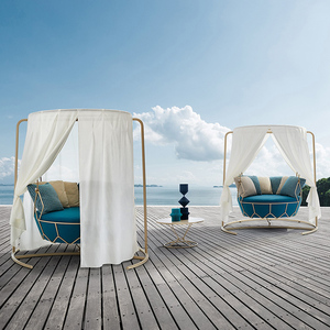 Sedia a dondolo esterna per interni in acciaio inox popolare altalena in acciaio per balcone terrazza cortile Internet Patio altalene - Product Image 3