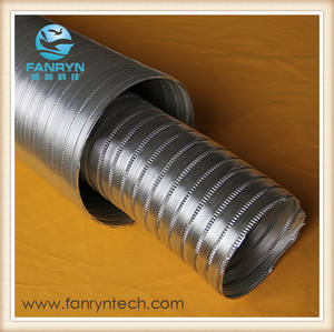 Resistente al fuego de la <span class=keywords><strong>cocina</strong></span> de ventilación silencio retráctil <span class=keywords><strong>extractor</strong></span> de humos de conductos semi-rígido de Aluminio flexible conducto de aire - Product Image 4