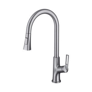 Grifo de cocina extraíble gris bronce de un solo manípulo, montado en cubierta, con válvula de cerámica, 2.0-2.9 gal/min - Product Image 3