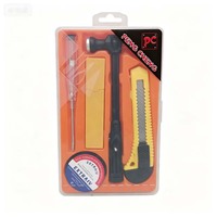 Ensemble d'outils à main A803, Kits d'outils à main, Tournevis, Couteau, Pince, Marteau, Ruban adhésif pour usage quotidien, Produit à 1$, Série 1$ Matériel et outils