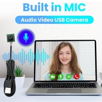 Module de caméra Micro USB UVC 12x12mm 1080P avec microphone, Plug&Play, caméra industrielle intégrée, compatible Windows, Android, Linux