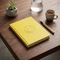 Carnet de notes à couverture rigide en cuir, motif personnalisé, tons vifs, pour jeunes adultes, journal quotidien décontracté