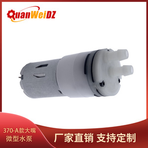 Pompe à eau miniature QuanWeiDZ 370A, pompe électrique à membrane auto-amorçante, détection automatique, gris - Product Image 5