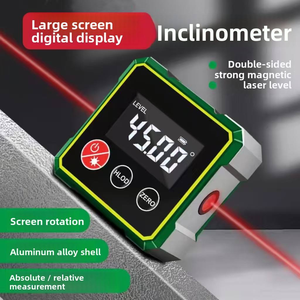 Factory Wholesale Aluminum Alloy Digital Protractor Inclinometer Angle Gauge Backlit Angle Meter Slope Meter <b>Spirit</b> Level 0.04mm - Product Image 2