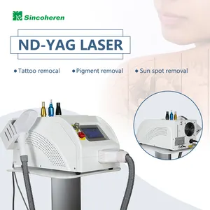 Portatile Mini 532 1064nm Q-switch Nd Yag Lazer rimuovere la rimozione del tatuaggio macchina Laser Nd-yag