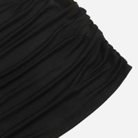 SUHE Robe élégante noire à imprimé floral numérique, écologique, respirante, lavable, style bohème, moulante, col en V, sans manches, longueur genou pour femme