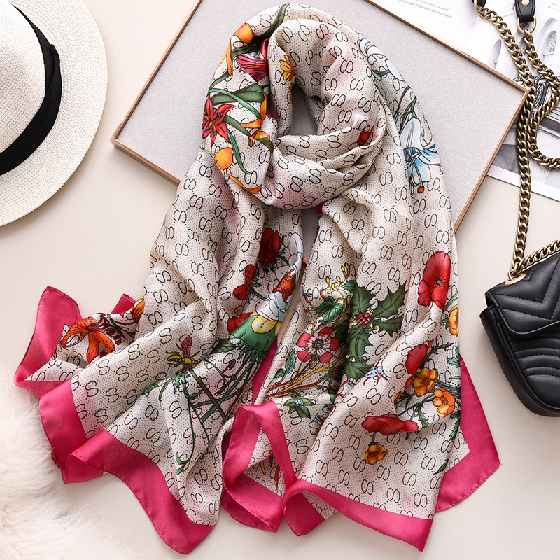 Wholesale 2020 New Style Scarf Women Hijab Silk Luxury Brand