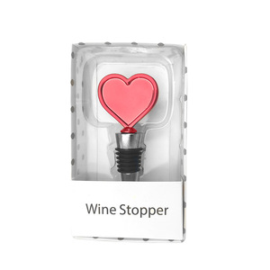 Red Heart Shape Wine Stopper Aluminum Alloy Food Grade Sealing Bottle Plug For Wine Bottles - Product Image 2
