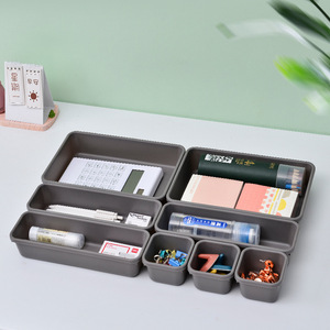 Juego de Cajas de Almacenamiento para Escritorio, 8 Piezas, Reutilizables, de Color Sólido, Sin Tapa, Organizadores para Escritorio - Product Image 3