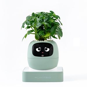 Série de pots de fleurs intelligents IVY Plant Cute Pet Robot, en plastique, avec écran LCD, décoration de table, jouet électronique IA, cadeau créatif pour les fêtes - Product Image 5