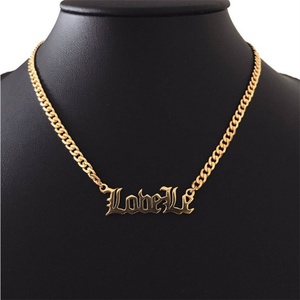 Accesorios de Moda Unisex, Joyería para Hombre y Mujer, Collar con Nombre Personalizado en Acero Inoxidable - Product Image 3
