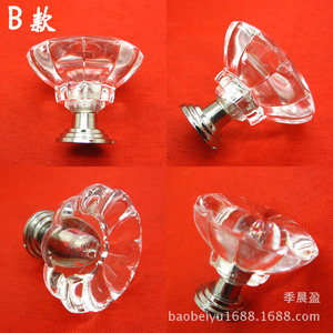 B Acrylic Cabinet <b>Knob</b> <b>Crystal</b> Round Handle Minimalist Design Drawer Furniture Handle - Product Image 1