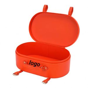 Elegante Caja de Regalo Portátil de Lujo Ligero en Cuero PU, Ideal para Cumpleaños, Festival del Bote del Dragón, Festival de Medio Otoño - Product Image 1