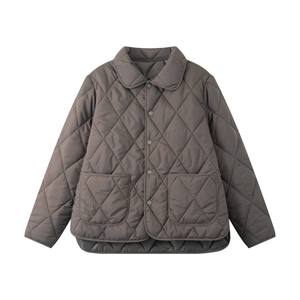 Jaqueta de Inverno Feminina com Gola de Lapela, Isolada em Poliéster, Comprimento Médio - Product Image 2