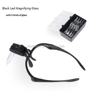Loupe à LED grossissante à 5 lentilles pour maquillage permanent, avec couleurs noir et blanc - Product Image 3